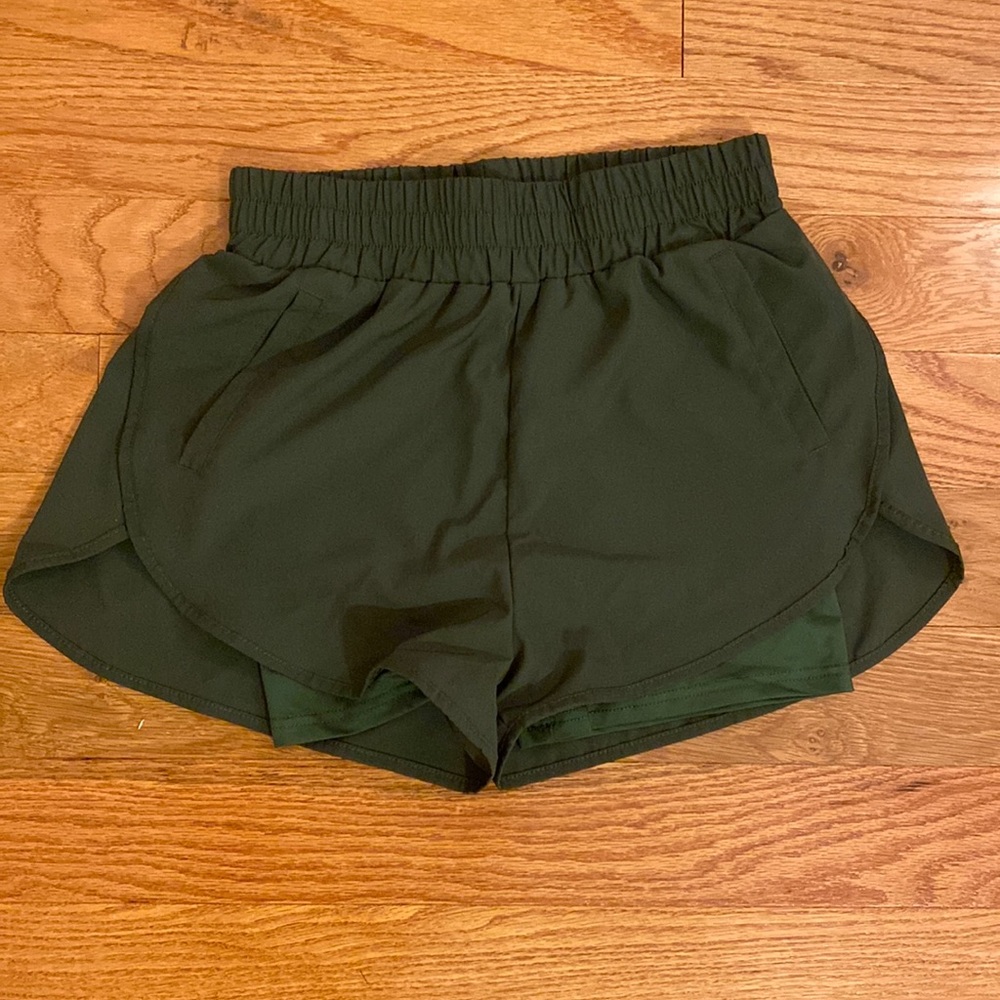 Dark Green Women’s Running Shorts